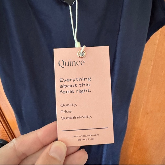 Quince Navy Blue Dress - Picture 4 of 7